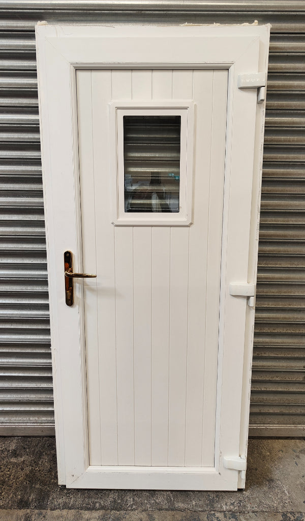 uPVC Exterior Door Light Oak - 2050 x 900mm