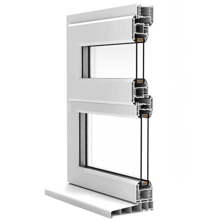 Elite 63 Casement Window (White) 1500 x 1200mm