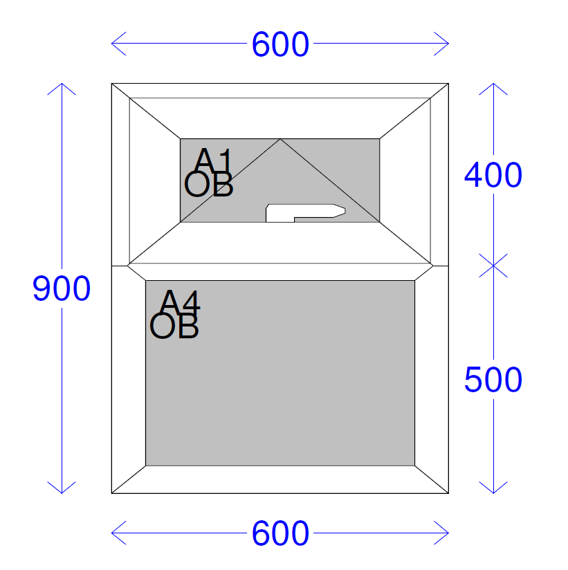 Elite 63 Casement Window (White) 600 x 900mm