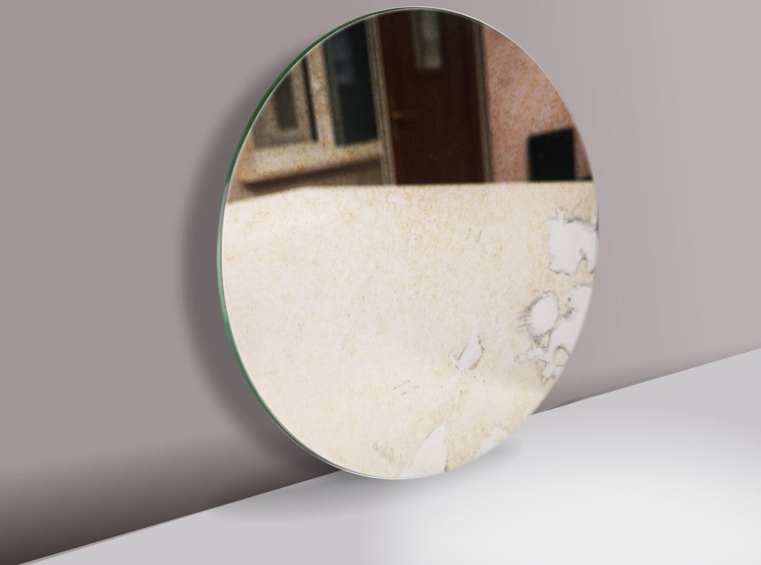 Circular Silver Mirror or Antique Polished Mirror, 4mm & 6mm