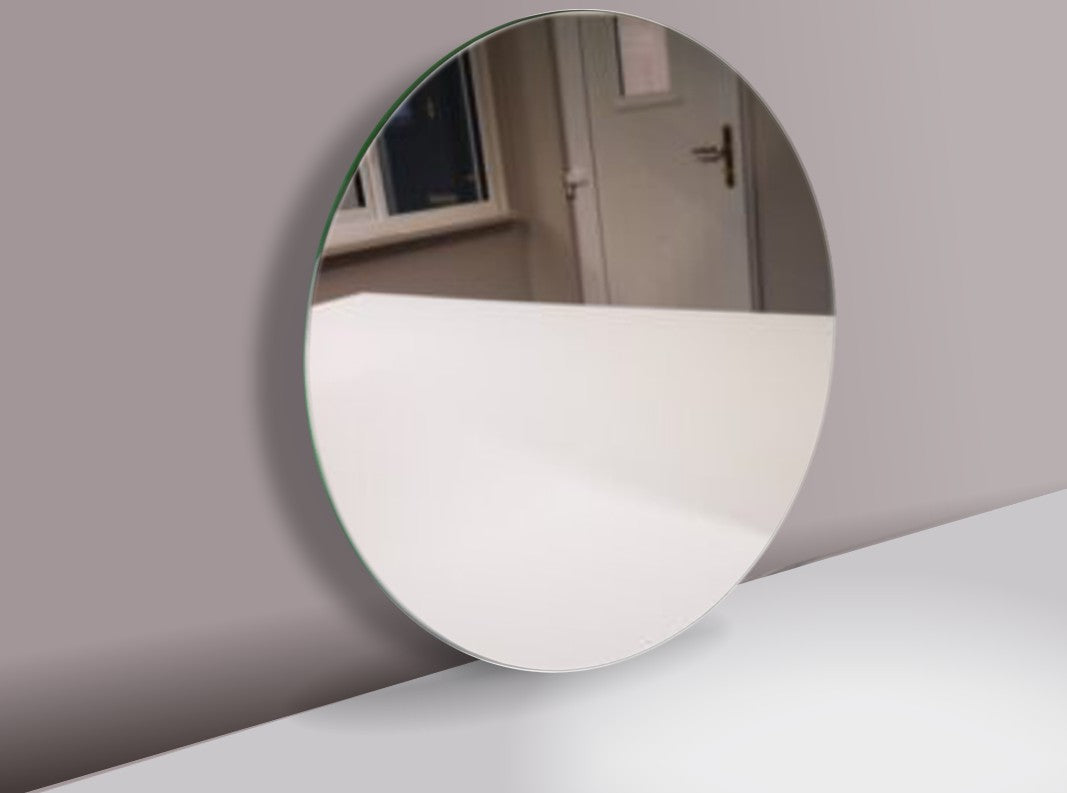 Circular Silver Mirror or Antique Polished Mirror, 4mm & 6mm