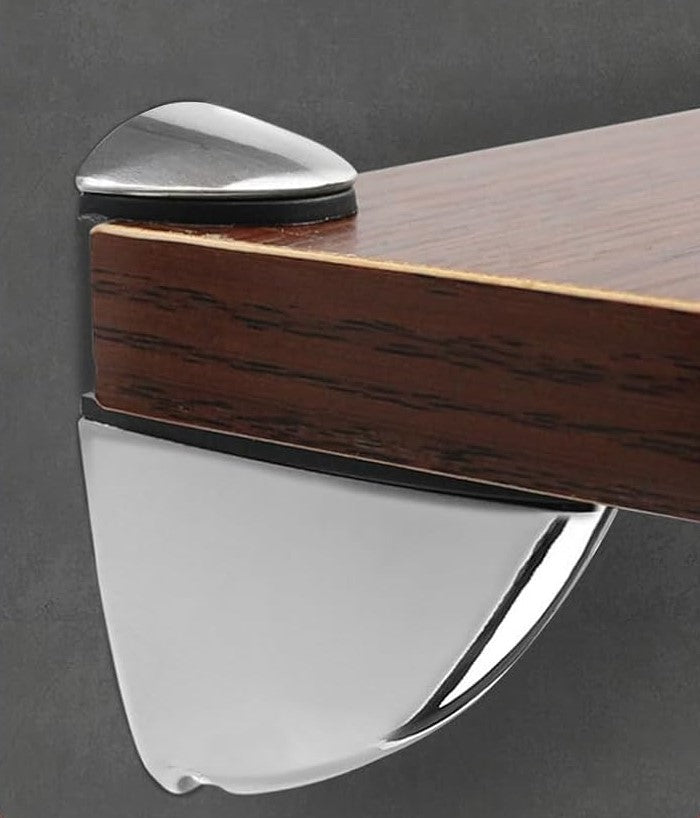 Midi Glass Shelf Bracket Chrome - Pack of 2