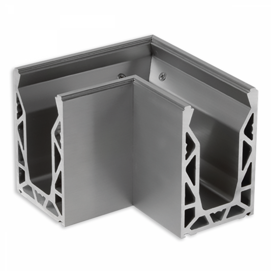 Crystal View Balustrade Base Fix 90 Degree Corner