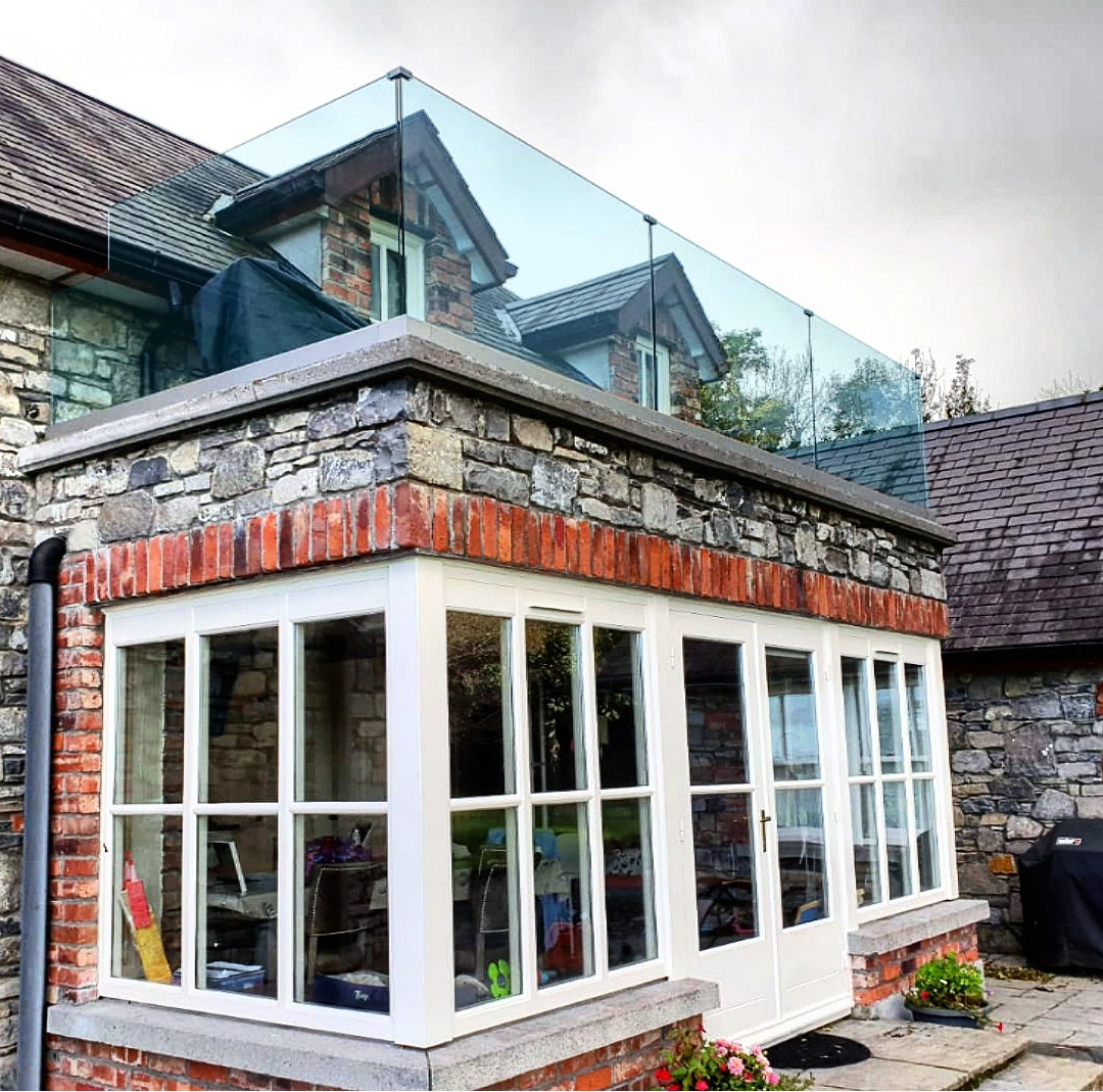 Crystal View Balustrade 15mm toughened and polished clear glass